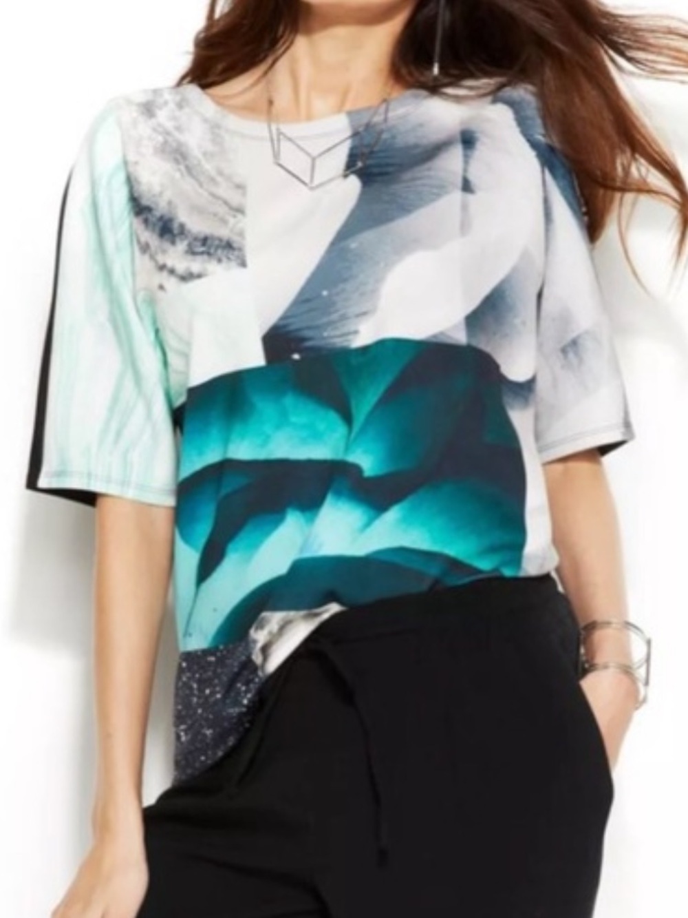 INC Earth Air Water Scuba Top